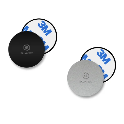 Blavec Fémlemez mágneses tartóhoz BM-03 2 darabos szett kör alakú (40mm) fekete és ezüst - 2