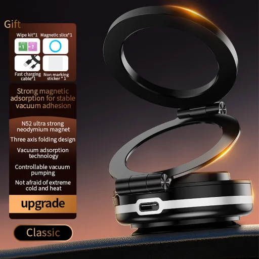 Blavec autós tartó BHV-01 elektromos, vákuumos, mágneses (BHV01-EPMB) fekete - 13