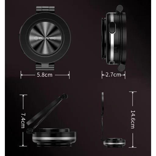 Blavec autós tartó BHV-01 elektromos, vákuumos, mágneses (BHV01-EPMB) fekete - 14