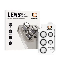 Edzett üveg Tel Protect 3D Lencse a kamerára Samsung Galaxy S25 Ultra átlátszó (5 darab lencse) üvegfólia