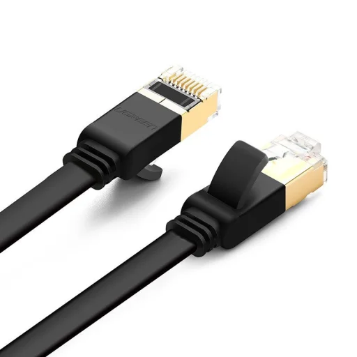 UGREEN NW106 Ethernet RJ45 lapos hálózati kábel, Cat.7, STP, 5 m (fekete) - 2