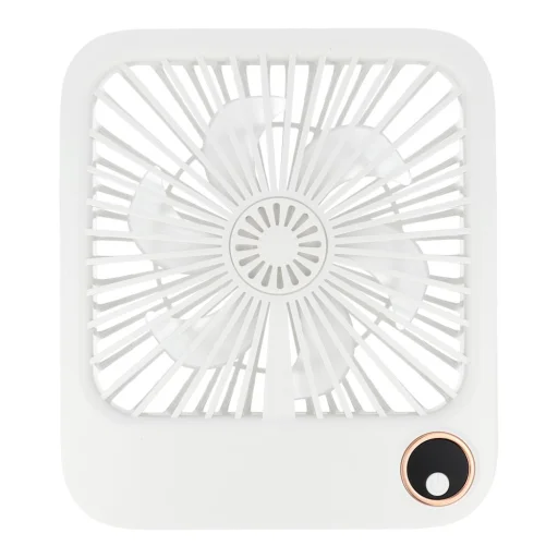 Stolový ventilátor s nastaviteľným stojanom W30 biely - 1