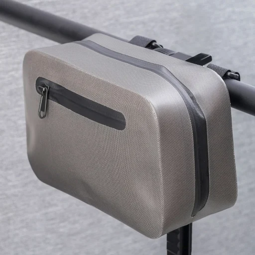 Kormánytáska biciklihez/rollerhez vízálló cipzárral FSBFB-674 kék - 2