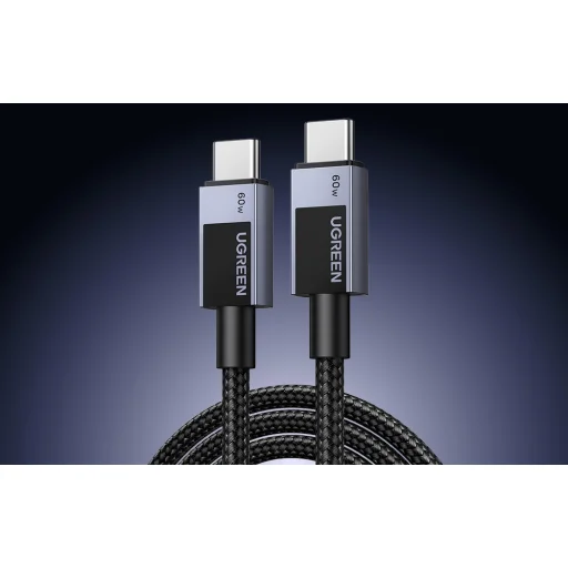 USB-C 2.0 -ról USB-C 2.0-ra Ugreen L524 PD 3A 3m kábel (szürke) - 3