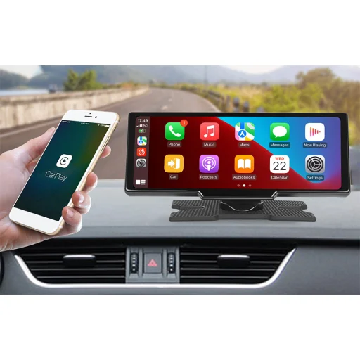 Autómonitor 9,3" Podofo A3073 Carplay&Android Auto + Első és hátsó kamera - 11