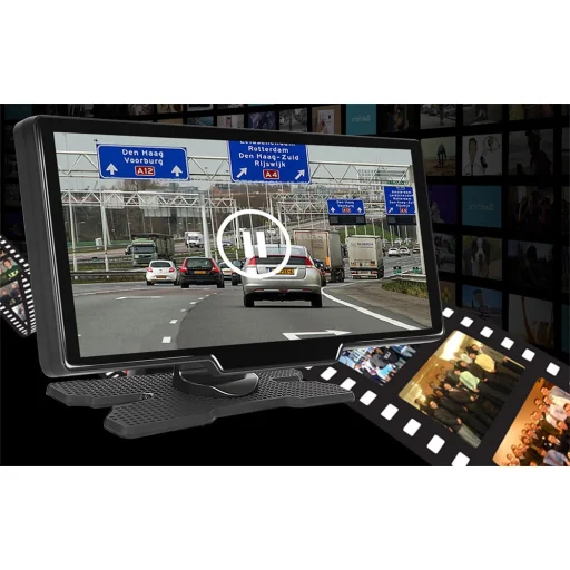 Autómonitor 9,3" Podofo A3073 Carplay&Android Auto + Első és hátsó kamera - 8