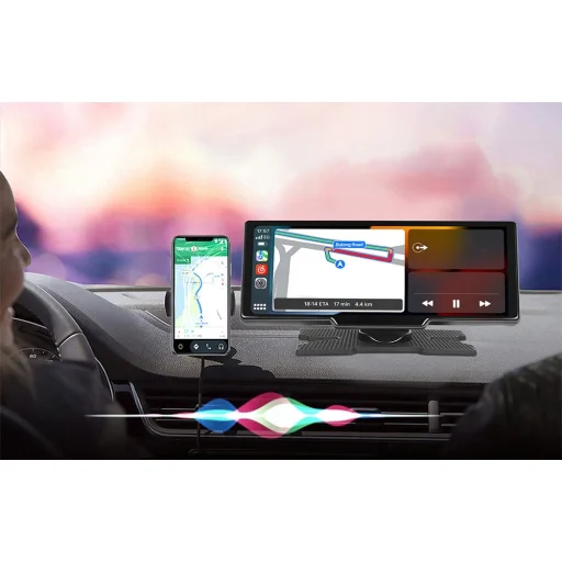 Autómonitor 9,3" Podofo A3073 Carplay&Android Auto + Első és hátsó kamera - 10