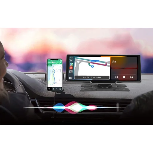 Autómonitor 9,3'' Podofo A3179 Carplay&Android Auto + Kamerával - 10
