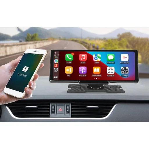 Autómonitor 9,3'' Podofo A3179 Carplay&Android Auto + Kamerával - 11