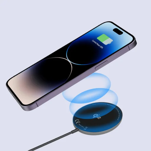 Blavec BQI-03 Qi2 15W mágneses Magsafe vezeték nélküli töltő (BQI03-QI2MB) fekete - 7