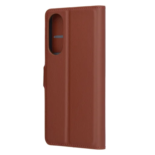 Techsuit - Bőr Tok - Samsung Galaxy S25 Edge - Barna tok - 5