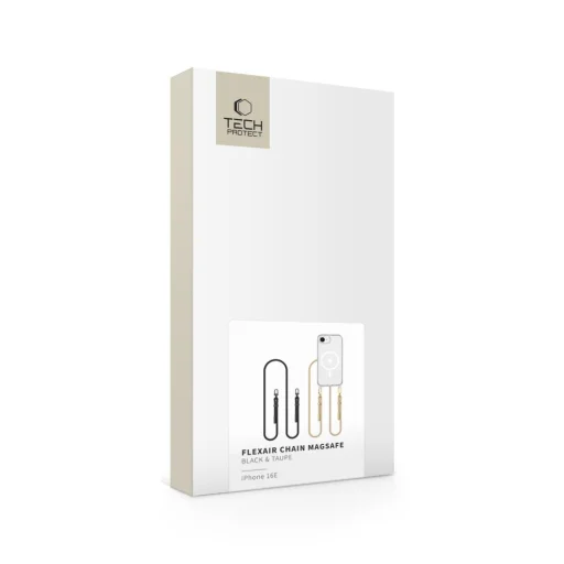 iPhone 16e - Tech-védő Flexair Lánc Magsafe Fekete és Taupe tok - 6