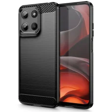 Tech-protect Tpucarbon Motorola Moto G15 / G15 Power Fekete tok