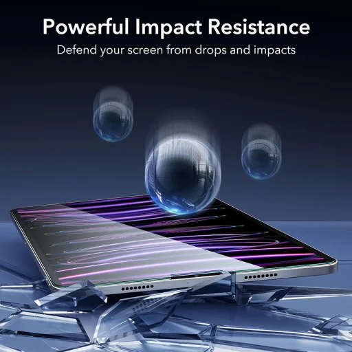  ESR - Armorite képernyővédő (2 darab) - iPad Pro 12.9 (2018 / 2020 / 2021 / 2022) - Átlátszó - 7