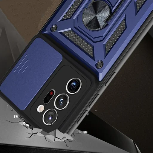  Techsuit - CamShield sorozat - Samsung Galaxy Note 20 4G / Note 20 5G - Fekete tok - 3