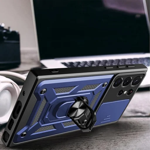  Techsuit - CamShield sorozat - Samsung Galaxy Note 20 4G / Note 20 5G - Fekete tok - 4