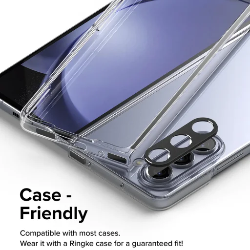  Ringke - Kamera Stílus - Samsung Galaxy Z Fold5 - Fekete üvegfólia - 2