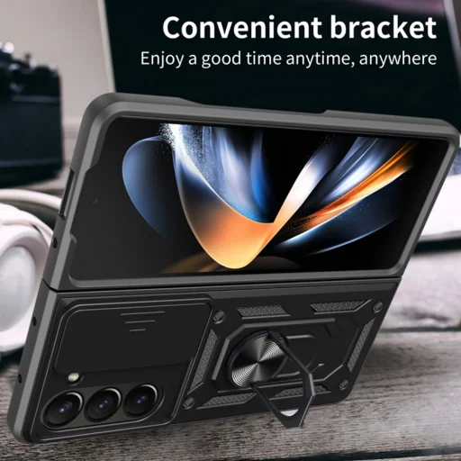  Techsuit - CamShield sorozat - Samsung Galaxy Z Fold5 - Kék tok - 3