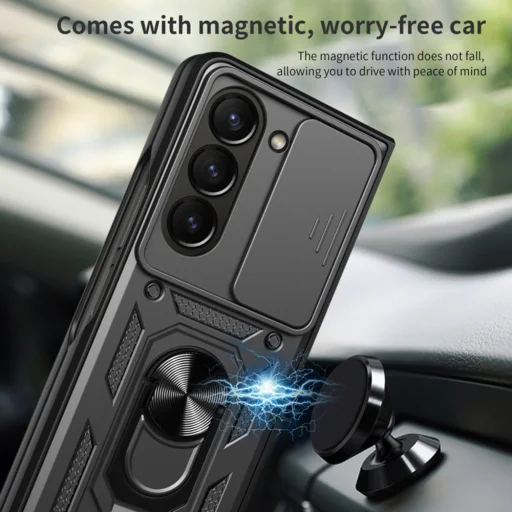  Techsuit - CamShield sorozat - Samsung Galaxy Z Fold5 - Kék tok - 4