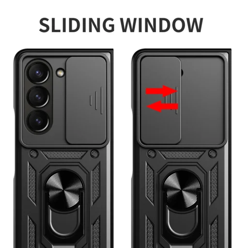  Techsuit - CamShield sorozat - Samsung Galaxy Z Fold5 - Kék tok - 5