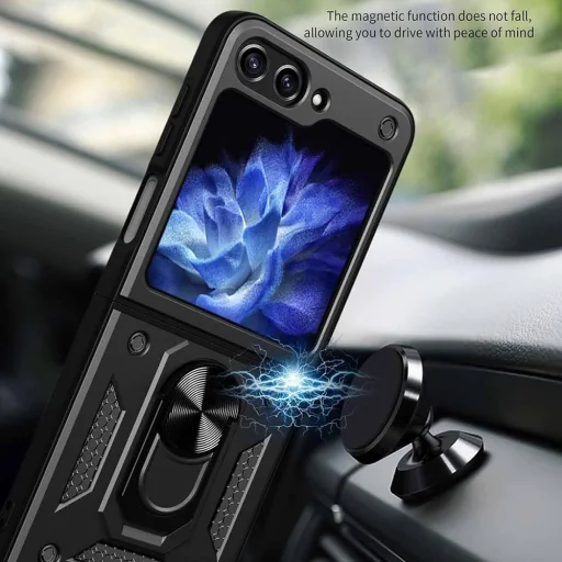 Techsuit - CamShield széria - Samsung Galaxy Z Flip6 - Kék tok - 5