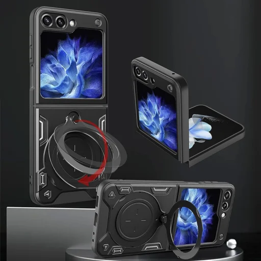  Techsuit - CamGuard Pro - Samsung Galaxy Z Flip5 - Fekete tok - 4