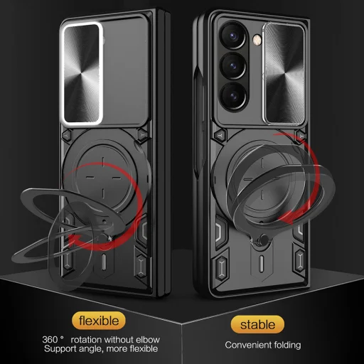 Techsuit - CamGuard Pro - Samsung Galaxy Z Fold6 - Piros tok - 4