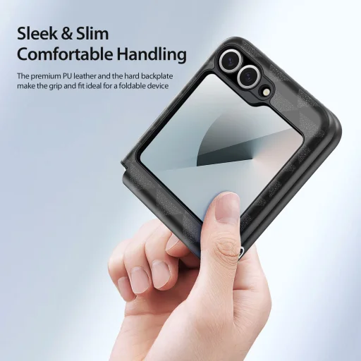  Dux Ducis - Fitt - Samsung Galaxy Z Flip6 - Fekete tok - 3