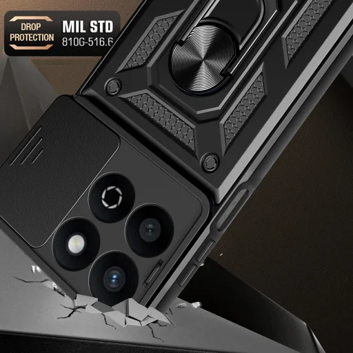 Techsuit - CamShield Sorozat - Honor 200 Smart / X7c - Rózsa Arany tok - 4