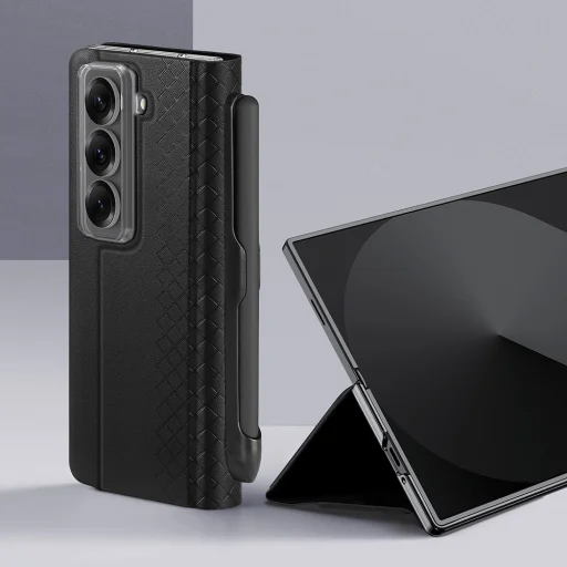  Dux Ducis - Bril (ceruzatartóval) - Samsung Galaxy Z Fold SE - Fekete tok - 3