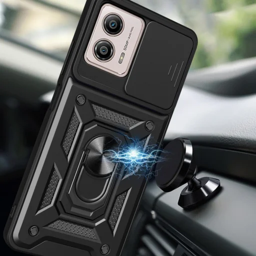  Techsuit - CamShield sorozat - Motorola Moto G13 / G23 / G53 - Fekete tok - 3