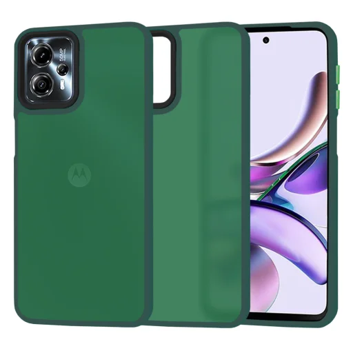 Motorola Moto G13 / G23 éjféli zöld Techsuit HaloFrost sorozatú tok - 1