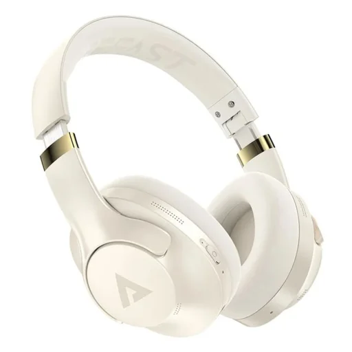  Acefast - Vezeték nélküli fejhallgató (H4) - Type-C, Bluetooth 5.3, Aktív zajszűrés, IPX4, 500mAh, Hi-Fi hangzás - Bézs - 1