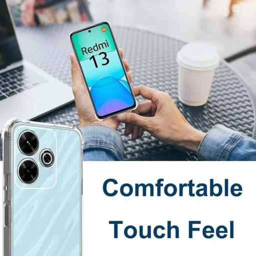  Techsuit - Ütésálló Átlátszó Szilikon - Xiaomi Redmi 13 / Poco M6 4G - Átlátszó tok - 5