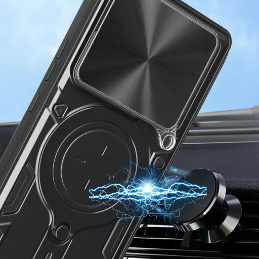  Techsuit - CamGuard Pro - Xiaomi Redmi 13 / Poco M6 4G - Fekete tok - 4