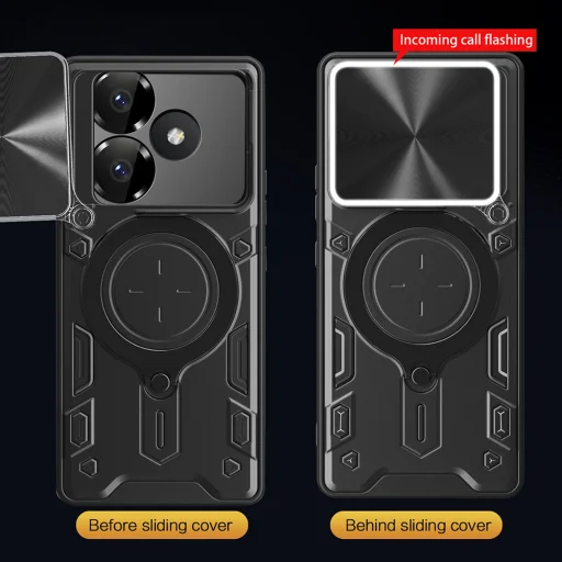  Techsuit - CamGuard Pro - Xiaomi Redmi 13 / Poco M6 4G - Fekete tok - 5