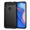  Techsuit - Szénszálas Szilikon - Huawei P Smart 2019 / Honor 10 Lite - Fekete tok thumbnail