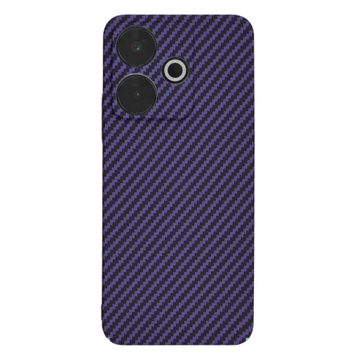  Techsuit - Karbonit Szálhéj - Xiaomi Redmi 13 / Poco M6 4G - Lila tok - 3