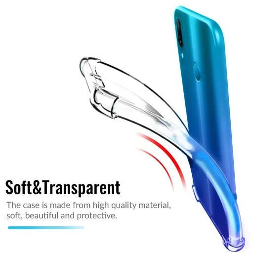  Techsuit - Ütésálló Átlátszó Szilikon Tok - Huawei P Smart 2019 - Átlátszó tok - 4
