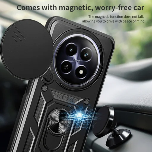  Techsuit - CamShield sorozat - Honor Magic6 Pro - Fekete tok - 4