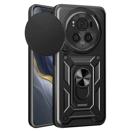  Techsuit - CamShield sorozat - Honor Magic6 Pro - Fekete tok - 1