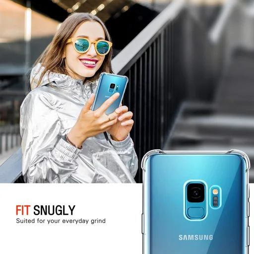  Techsuit - Ütésálló Átlátszó Szilikon - Samsung Galaxy S9 - Átlátszó tok - 4
