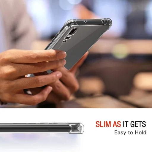  Techsuit - Ütésálló Átlátszó Szilikon - Huawei P20 Pro - Átlátszó tok - 2