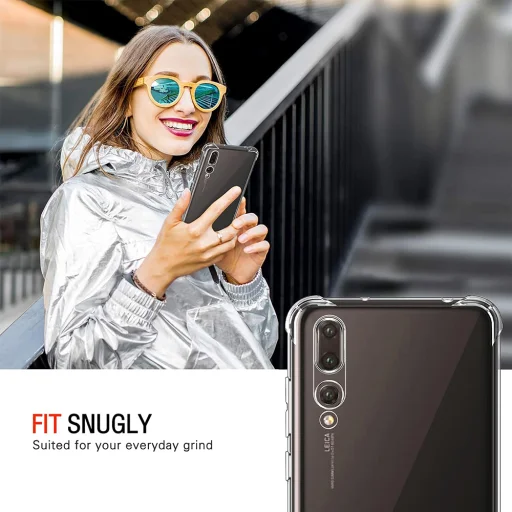  Techsuit - Ütésálló Átlátszó Szilikon - Huawei P20 Pro - Átlátszó tok - 4