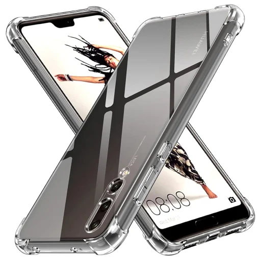  Techsuit - Ütésálló Átlátszó Szilikon - Huawei P20 Pro - Átlátszó tok - 1