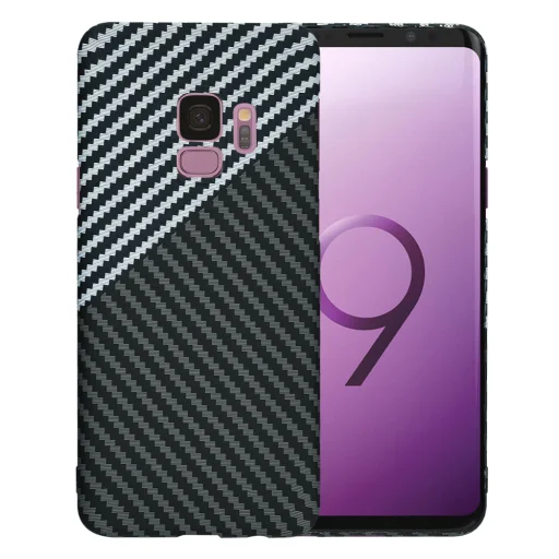  Techsuit - Carbonite FiberShell - Samsung Galaxy S9 - Lopakodó Szürke tok - 1