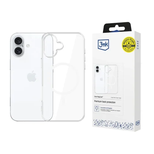 3mk Clear MagCase Apple iPhone 16 tok - átlátszó - 1
