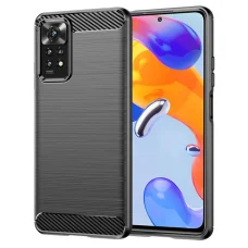  Techsuit - Karbonszilikon - Xiaomi Redmi Note 11 Pro 4G / Note 11 Pro 5G / Note 12 Pro 4G - Fekete tok