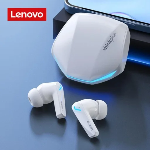  Lenovo - Vezeték nélküli fülhallgató (GM2 Pro) - Bluetooth 5.3, játékhoz kettős üzemmód, alacsony késleltetés, HD hívások, ergonomikus kialakítás - Fekete - 5