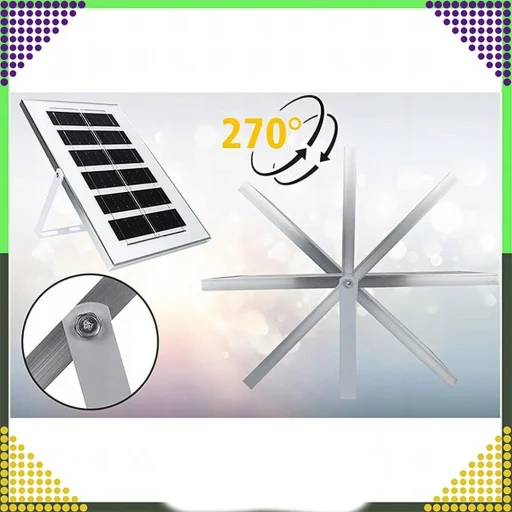 50W 100 LED napelemes kerti/utcai lámpa oszlopra RC-K-1327 - 8